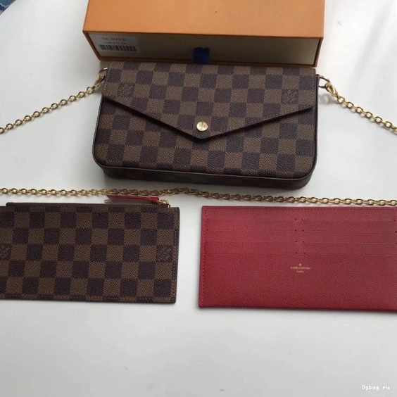Louis Vuitton Bag N63032 Damier Felicie Pochette 0822